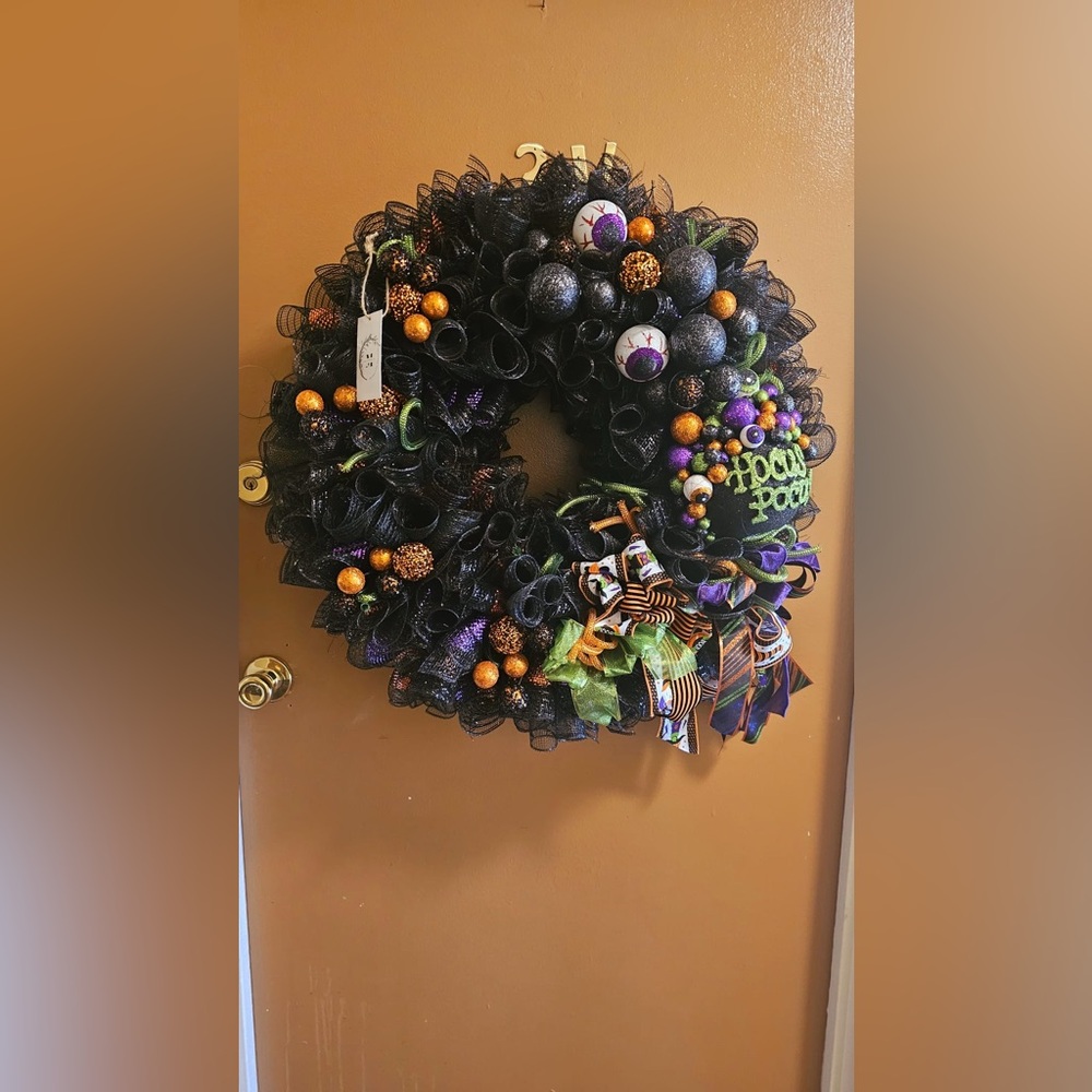 Hocus Pocus wreath, halloween decor